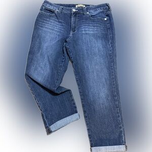 Nine West Vintage America Collection cuffed ankle jeans size 10